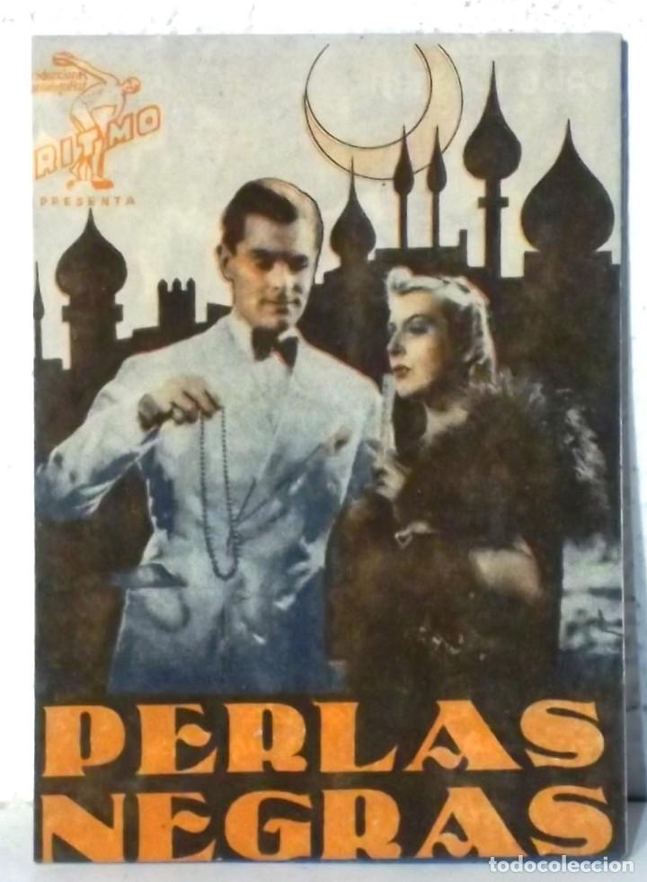 Cine: PROGRAMA DE CINE - PERLAS NEGRAS - PLEGADO - PUBLICIDAD CINES - COMPRA MINIMA 5&euro; - Foto 1