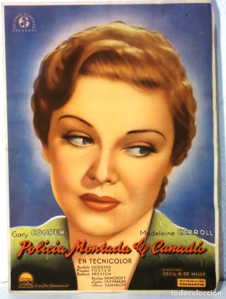 Cine: POLICIA MONTADA DEL CANADA - 2 PROGRAMAS - SIN PUBLICIDAD - Foto 1