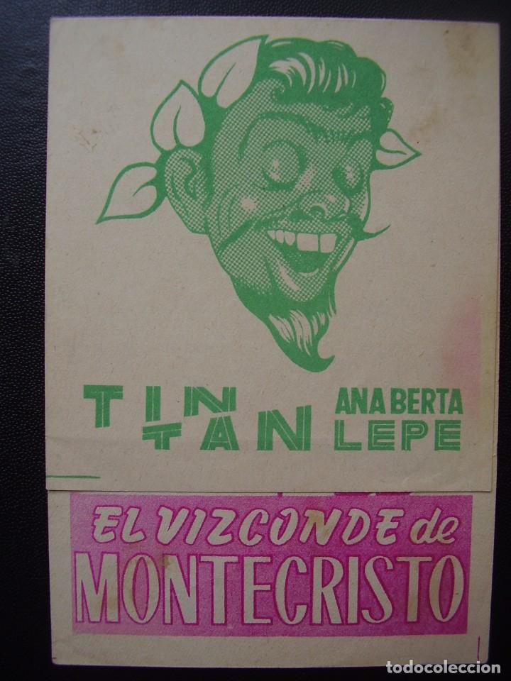 Cine: EL VIZCONDE DE MONTECRISTO, TIN TAN - Foto 1