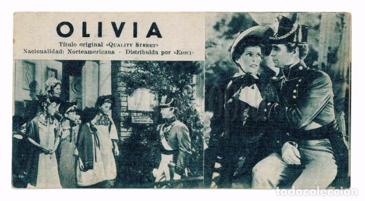 Cine: PROGRAMA TARJETA *OLIVIA* KATHARINE HEPBURN FRANCHOT TONE - Foto 1