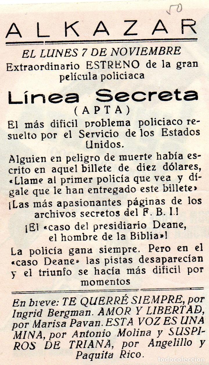 Cine: LINEA SECRETA - Foto 2