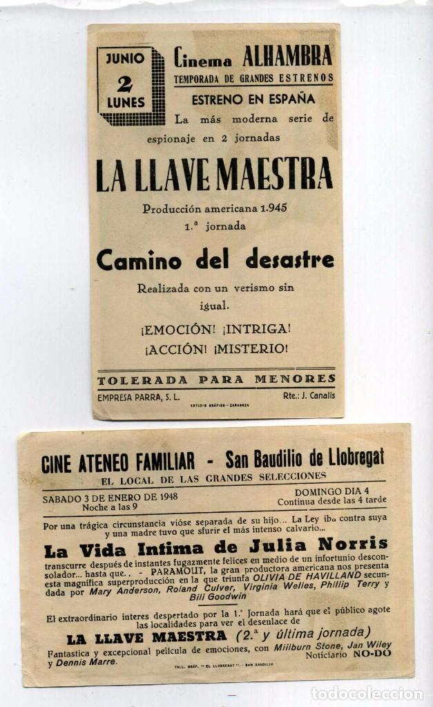 Cine: LA LLAVE MAESTRA, con Dennis Moore. C/I. - Foto 2