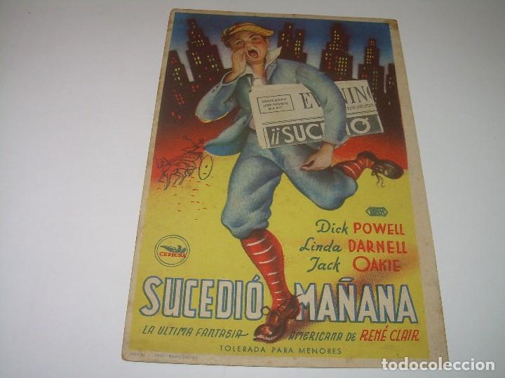 Cine: PROGRAMA DE CINE....SUCEDIO MA&Ntilde;ANA. - Foto 1