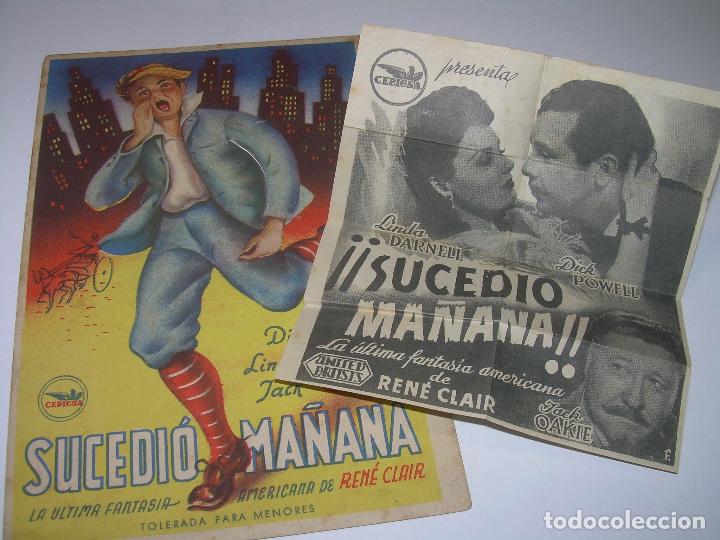 Cine: PROGRAMA DE CINE....SUCEDIO MA&Ntilde;ANA. - Foto 2