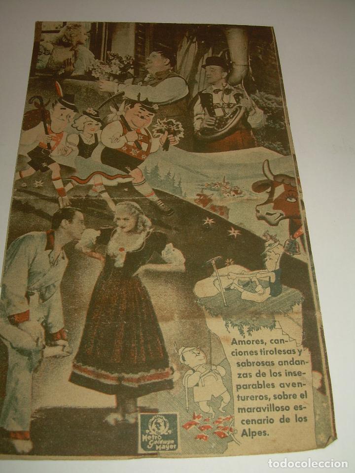 Cine: ANTIGUO PROGRAMA DOBLE.....QUESOS Y BESOS. - Foto 3