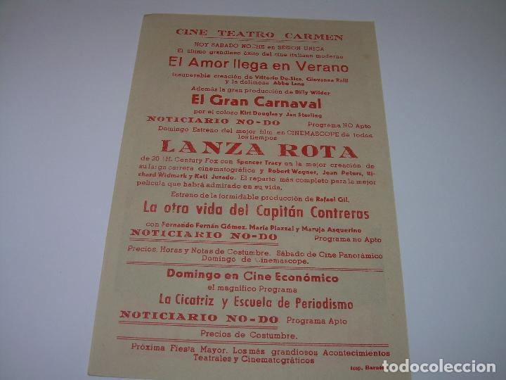 Cine: PROGRAMA DE CINE....LANZA ROTA. - Foto 2