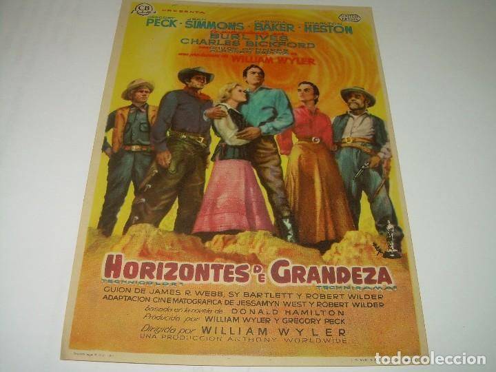 Cine: PROGRAMA DE CINE.....HORIZONTES DE GRANDEZA. - Foto 1