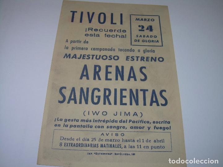 Cine: PROGRAMA DE CINE....ARENAS SANGRIENTAS. - Foto 2