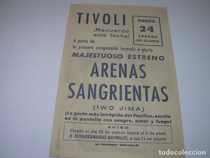 Cine: PROGRAMA DE CINE.....ARENAS SANGRIENTAS. - Foto 2