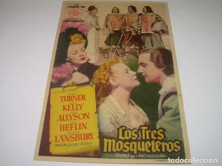 Cine: PROGRAMA DE CINE.....LOS TRES MOSQUETEROS. - Foto 1