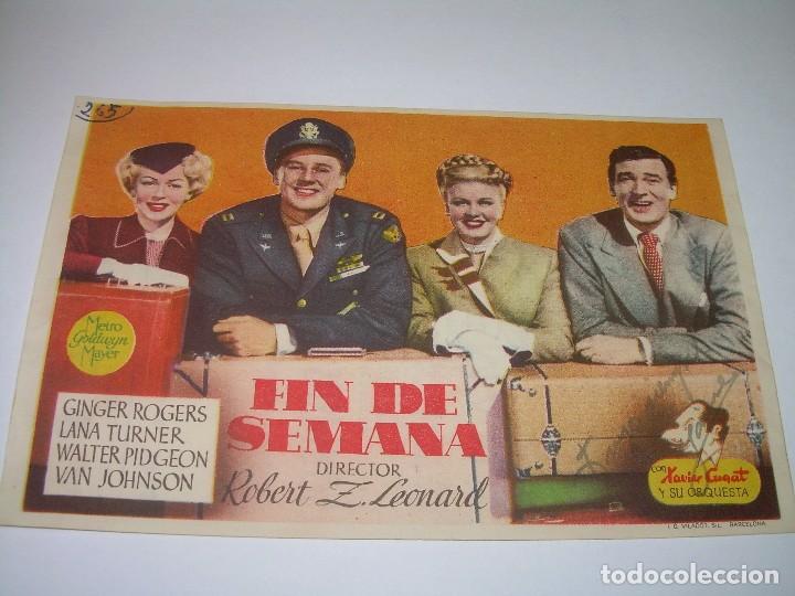 Cine: PROGRAMA DE CINE....FIN DE SEMANA. - Foto 1
