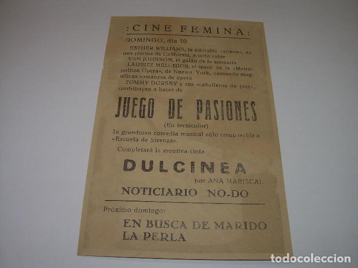 Cine: PROGRAMA DE CINE....FUEGO DE PASIONES. - Foto 2