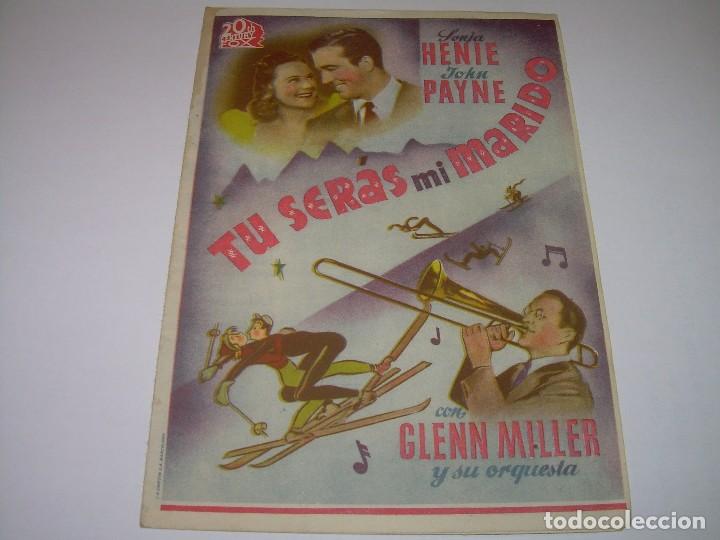 Cine: PROGRAMA DOBLE...TU SERAS MI MARIDO. - Foto 1