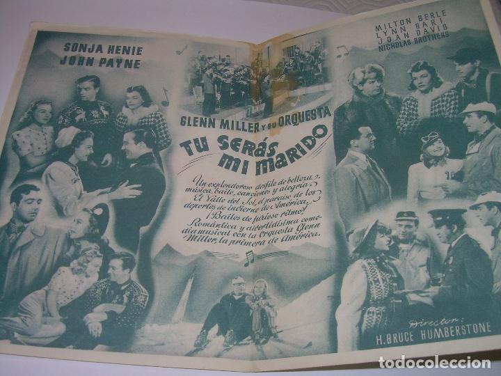 Cine: PROGRAMA DOBLE...TU SERAS MI MARIDO. - Foto 2