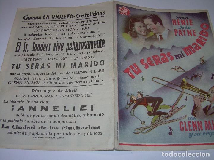 Cine: PROGRAMA DOBLE...TU SERAS MI MARIDO. - Foto 3