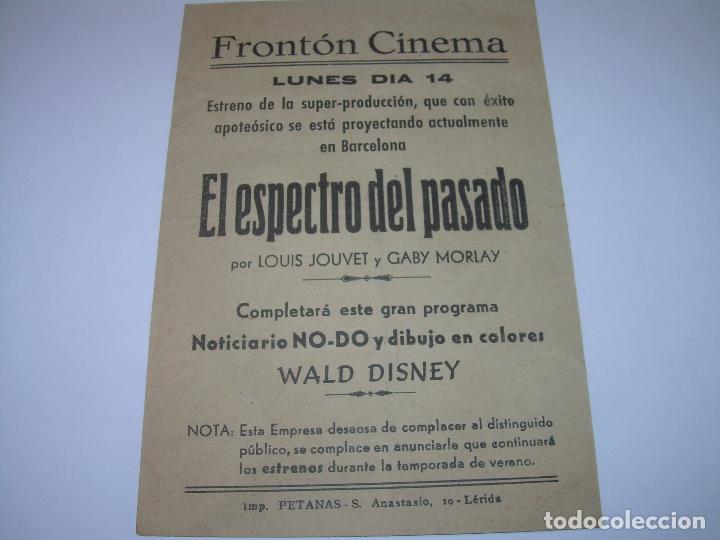 Cine: PROGRAMA DE CINE....EL ESPECTRO DEL PASADO. - Foto 2