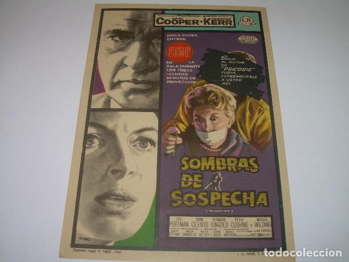 Cine: PROGRAMA DE CINE....SOMBRAS DE SOSPECHA. - Foto 1