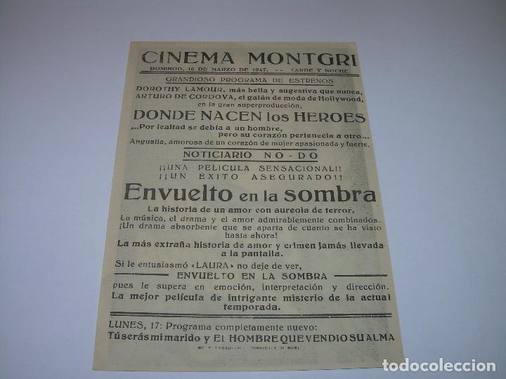 Cine: PROGRAMA DE CINE.....ENVUELTO EN LA SOMBRA. - Foto 2