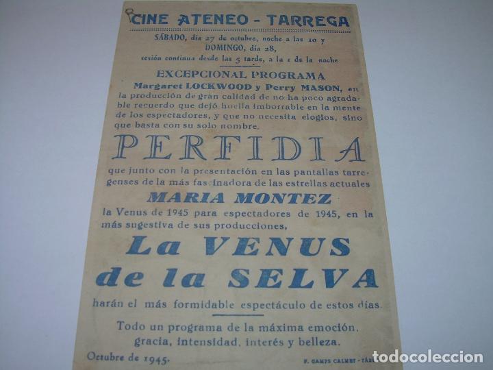 Cine: PROGRAMA DE CINE....LA VENUS DE LA SELVA. - Foto 2