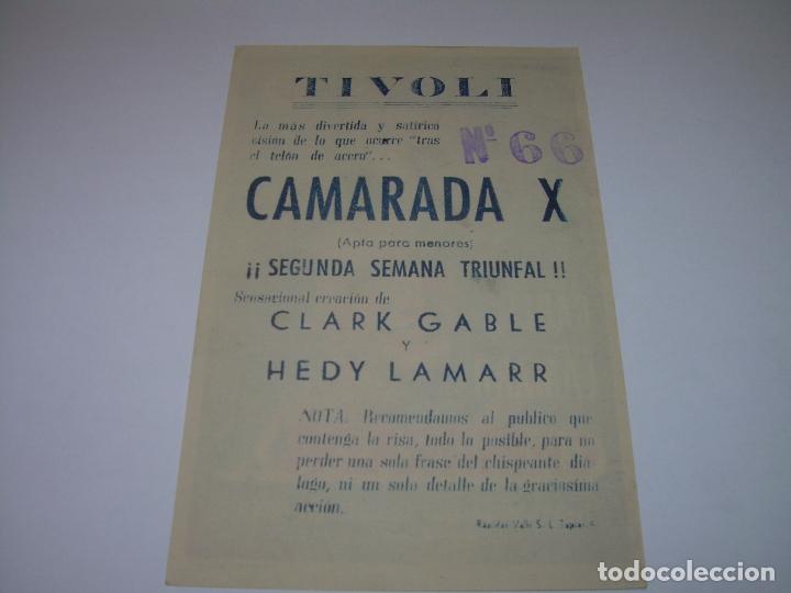 Cine: PROGRAMA DE CINE....CAMARADA X. - Foto 2