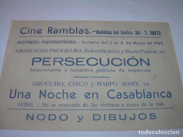 Cine: PROGRAMA DE CINE...LOS HERMANOS MARX..UNA NOCHE EN CASABLANCA. - Foto 2