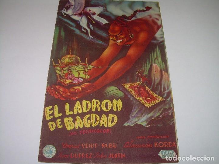 Cine: PROGRAMA DE CINE DOBLE....EL LADRON DE BAGDAD. - Foto 1