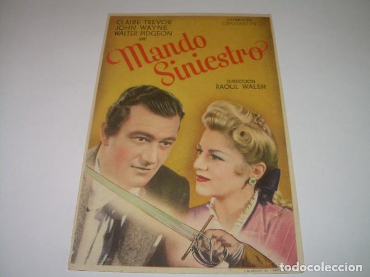  Flyers Publicitaires de films Anciens: PROGRAMA DE CINE....MANDO SINIESTRO.