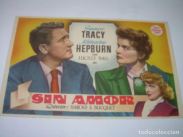 Cine: PROGRAMA DE CINE....SIN AMOR. - Foto 1