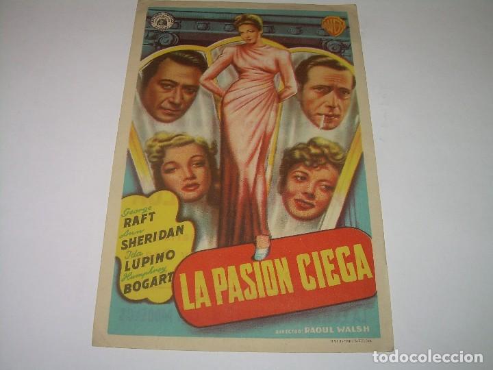  Flyers Publicitaires de films Anciens: PROGRAMA DE CINE....LA PASION CIEGA.