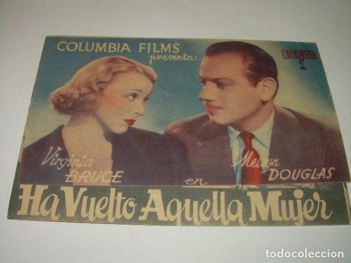 Cine: PROGRAMA DOBLE....HA VUELTO AQUELLA MUJER. - Foto 1