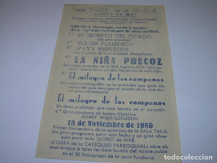 Cine: PROGRAMA DE CINE....EL MILAGRO DE LAS CAMPANAS. - Foto 2