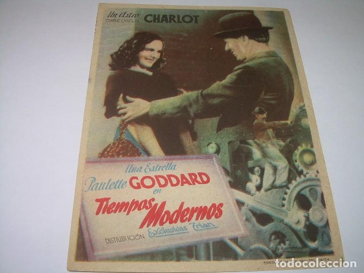 Cine: PROGRAMA DE CINE...TIEMPOS MODERNOS. - Foto 1