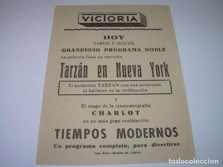 Cine: PROGRAMA DE CINE...TIEMPOS MODERNOS. - Foto 2