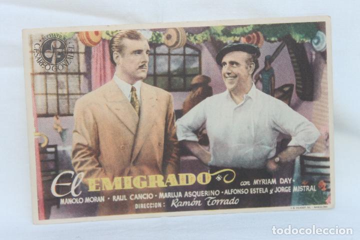 Cine: PROGRAMA EL EMIGRADO, TEATRO NACIONAL, MELILLA, 1948 - Foto 1