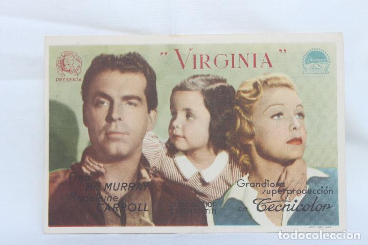 Cine: PROGRAMA VIRGINIA, MONUMENTAL CINEMA, 1946 - Foto 1