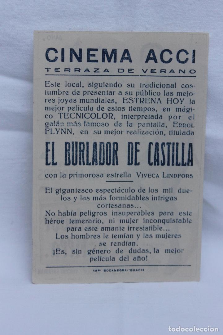 Cine: PROGRAMA EL BURLADOR DE CASTILLA,CINE ACCI TERRAZA DE VERANO, GUADIX - Foto 2
