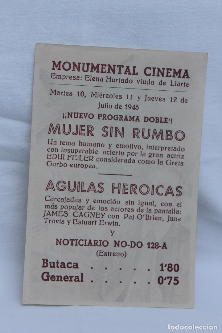 Cine: PROGRAMA AGUILAS HEROICAS, MONUMENTAL CINEMA, 1945 - Foto 2