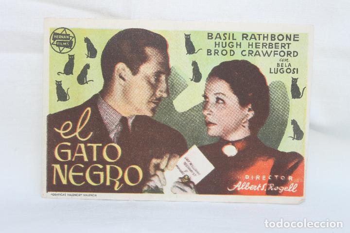Cine: PROGRAMA EL GATO NEGRO, MONUMENTAL CINEMA, 1945, MELILLA - Foto 1