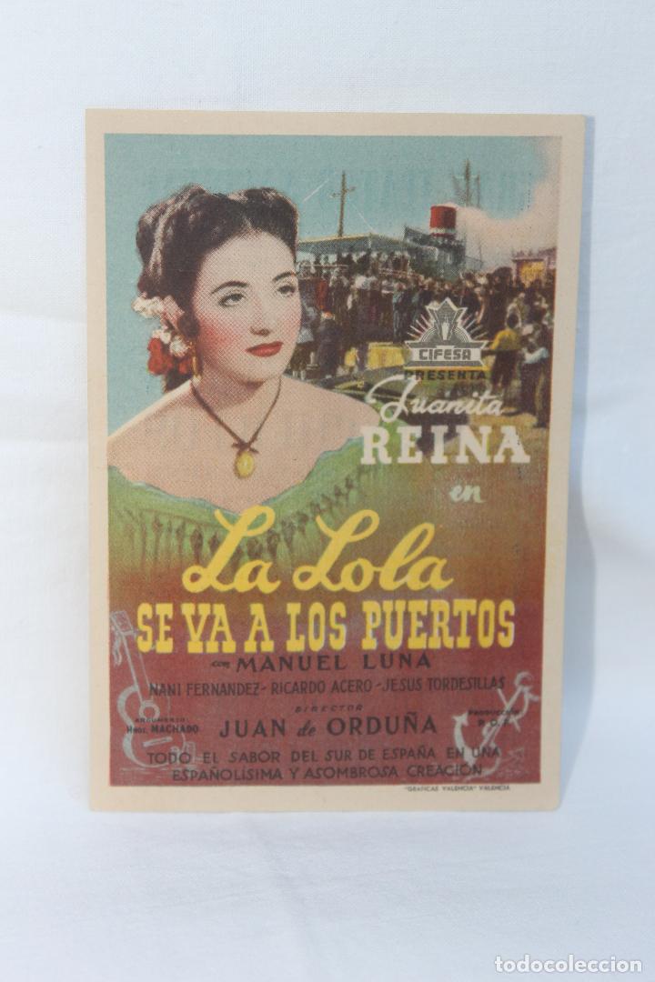  Flyers Publicitaires de films Anciens: PROGRAMA LA LOLA SE VA A LOS PUERTOS, GRAN TEATRO NACIONAL, 1948, MELILLA