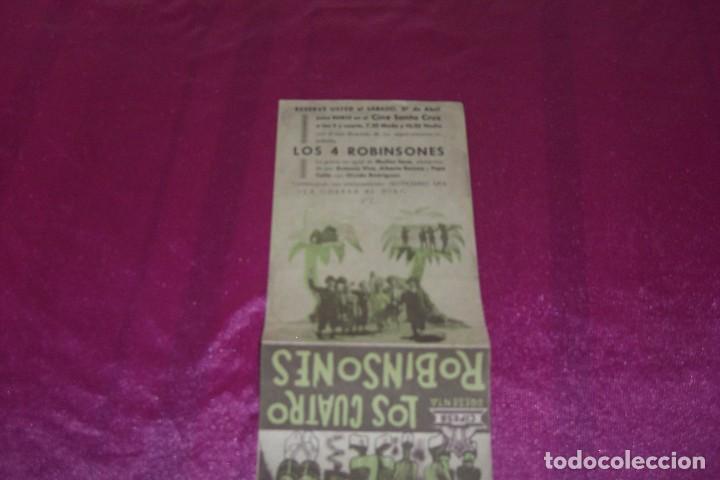 Cine: LOS CUATRO ROBINSONES PROGRAMA CINE DOBLE CIFESA C2 4 - Foto 6