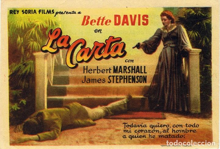 Cine: FOLLETO DE MANO &uml;LA CARTA&uml; - Foto 1