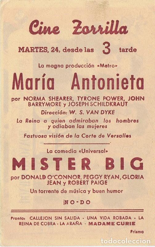 Cine: FOLLETO DE MANO&uml;MISTER BIG&uml; - Foto 2