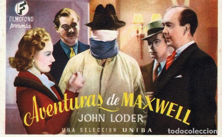 Cine: FOLLETO DE MANO&uml;AVENTURAS DE MAXWELL&uml; - Foto 1