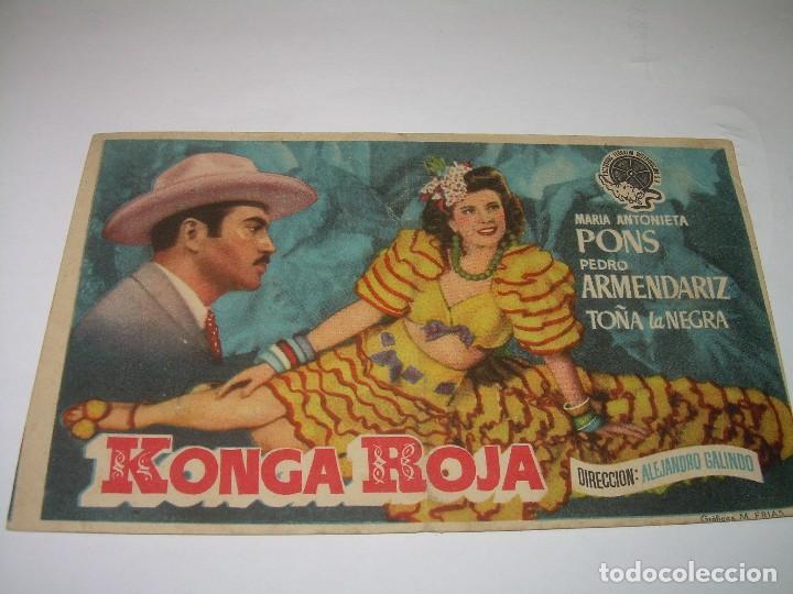 Cine: PROGRAMA DE CINE....KONGA ROJA. - Foto 1