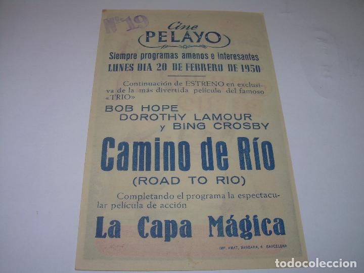 Cine: PROGRAMA DE CINE....CAMINO DE RIO. - Foto 2