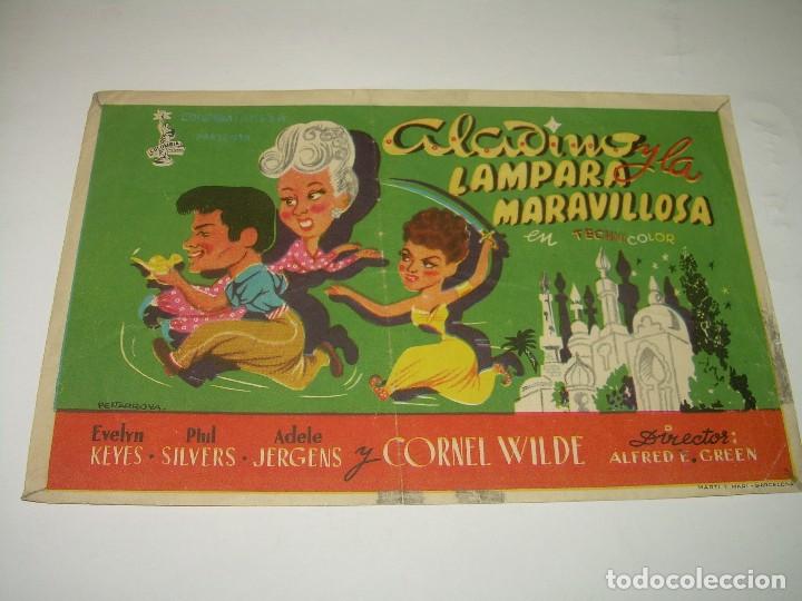  Flyers Publicitaires de films Anciens: PROGRAMA DE CINE....ALADINO Y LA LAMPARA MARAVILLOSA.