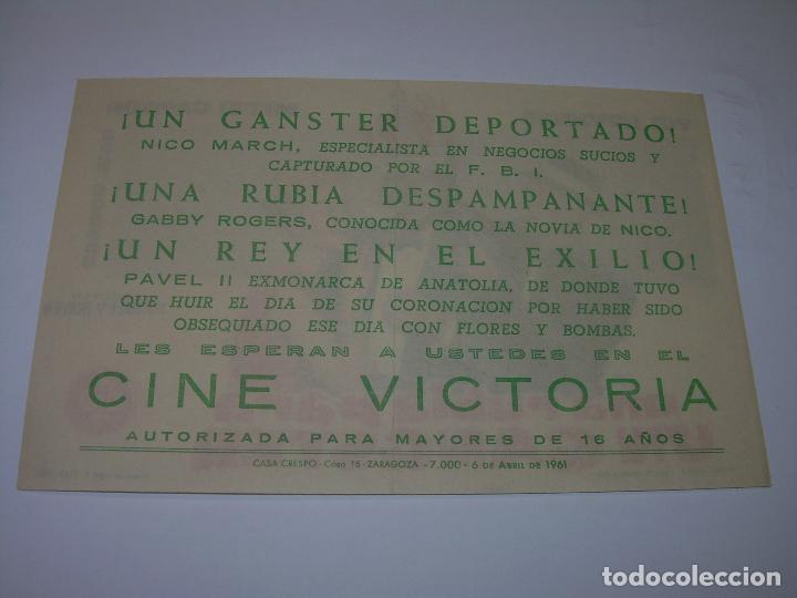 Cine: PROGRAMA DE CINE....UNA RUBIA PARA UN GANGSTER. - Foto 2