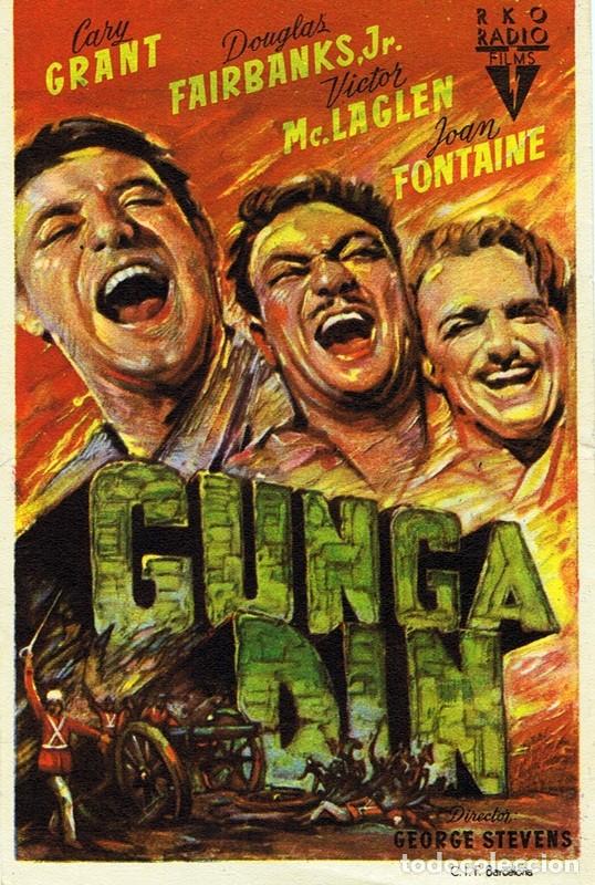 Cine: FOLLETO DE MANO &uml;GUNGA DIN&uml; - Foto 1