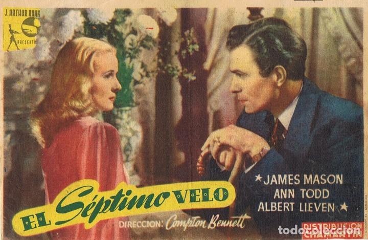 Cine: FOLLETO DE MANO &uml;EL S&Eacute;PTIMO VELO&uml; - Foto 1