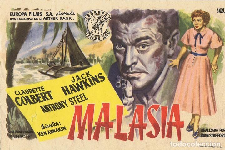 Cine: FOLLETO DE MANO &uml;MALASIA&uml; - Foto 1